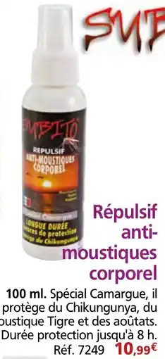 Provence Outillage Répulsif anti- moustiques corporel offre