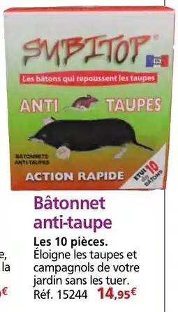 Provence Outillage Bâtonnet anti-taupe offre