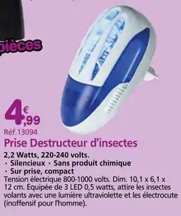 Provence Outillage Prise Destructeur d'insectes offre