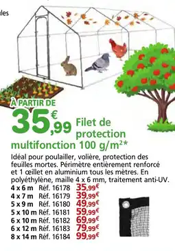Provence Outillage Fillet de protection multifonction 100 g/m² offre