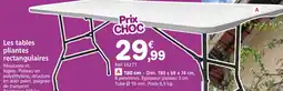 Provence Outillage Les tables pliantes rectangulaires offre