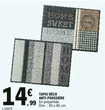 E.Leclerc Tapis déco anti-poussière offre