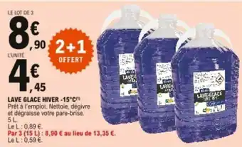 E.Leclerc Lave glace hiver offre