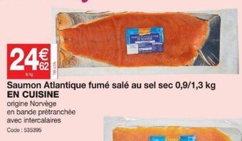 Promocash Saumon atlantique fumé salé au sel sec offre
