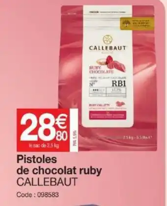 Promocash Pistoles de chocolat ruby offre