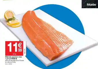 Promocash Filet de saumon vrac 1,2/1,9 Trim B offre