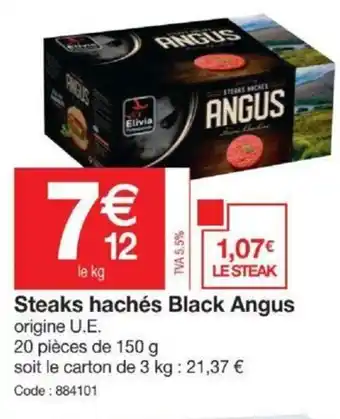 Promocash Steaks hachés Black Angus offre