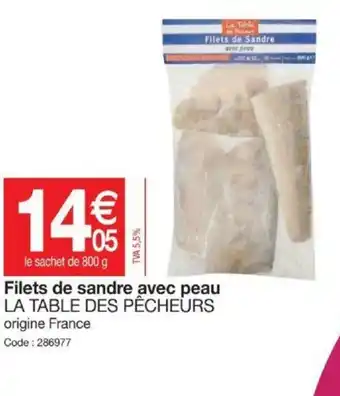 Promocash Filets de sandre avec peau offre