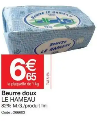 Promocash Beurre doux offre