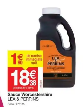 Promocash Sauce Worcestershire offre
