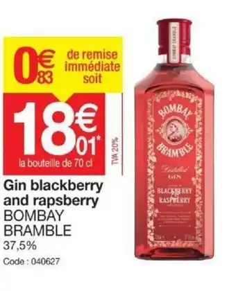 Promocash Gin Blackberry and Rapsberry offre
