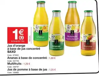 Promocash Jus d'Orange à Base de Jus Concentré offre