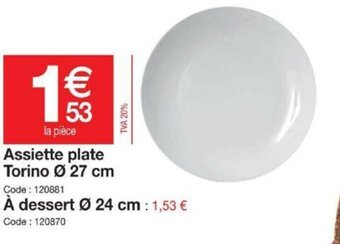Promocash Assiette Plate offre