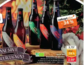 Colruyt Bière Bio offre