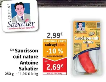 Colruyt Saucisson Cuit Nature offre