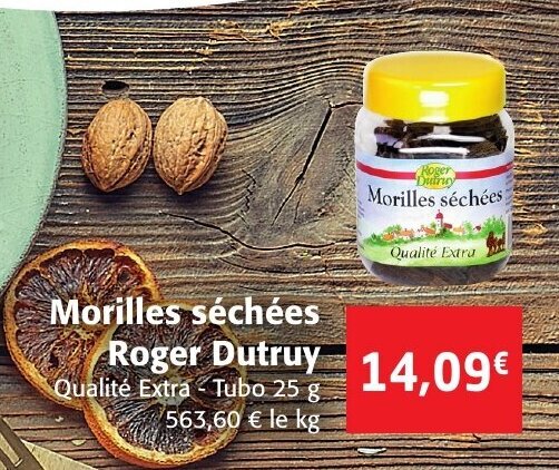 Promo Morilles Séchées chez Colruyt