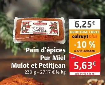 Colruyt Pain d'Epices offre