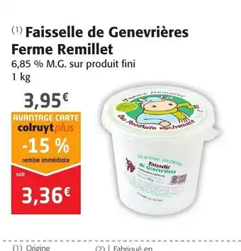 Colruyt Faisselle de Genevrières offre