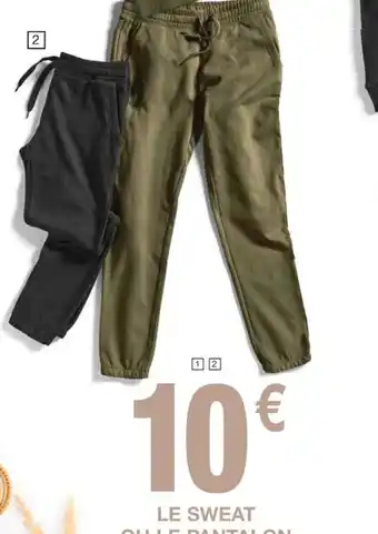 Cora x Carrefour Pantalon jogger offre
