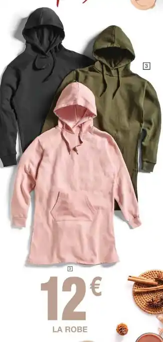 Robe molleton à Capuche
