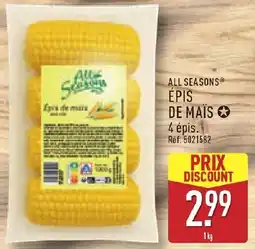 ALDI ALL SEASONS ÉPIS DE MAÏS offre