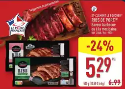 ALDI ST-CLÉMENT LE BOUCHER RIBS DE PORC offre