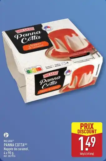 ALDI MILSANI Panna Cotta offre