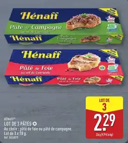 ALDI Hénaff Pâté offre