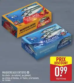 ALDI GOELAND Maquereaux entiers offre