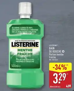 ALDI LISTERINE BAIN DE BOUCHE offre