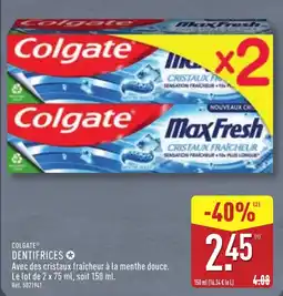 ALDI Colgate Dentifrices offre