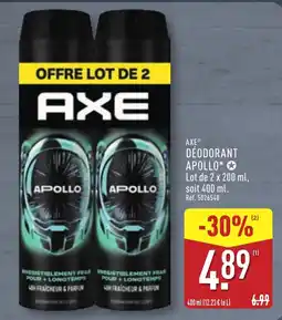 ALDI AXE DÉODORANT APOLLO offre