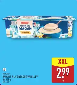 ALDI MILSANI YAOURT À LA GRECQUE VANILLE offre