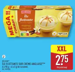 ALDI MILSANI ÎLE FLOTTANTE SUR CRÈME ANGLAISE offre