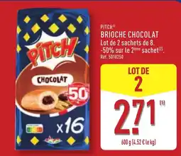 ALDI PITCH Brioche Chocolat offre