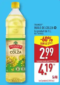 ALDI TRAMIER HUILE DE COLZA offre