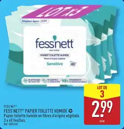 ALDI FESS'NETT Papier toilette humide offre