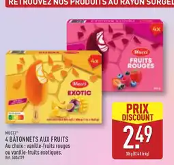 ALDI Mucci Bâtonnets aux fruits offre