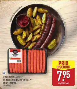 ALDI ST-CLÉMENT LE BOUCHER 12 VÉRITABLES MERGUEZ offre