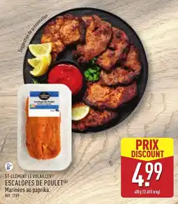 ALDI ST-CLÉMENT LE VOLAILLER ESCALOPES DE POULET offre