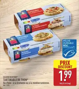 ALDI GOLDEN SEAFOOD TARTINABLE DE THON offre