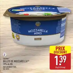 ALDI CUCINA MOZZARELLA MINIS offre