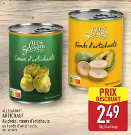 ALDI All Seasons Artichaut offre