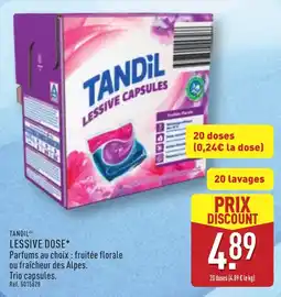 ALDI TANDIL LESSIVE DOSE offre