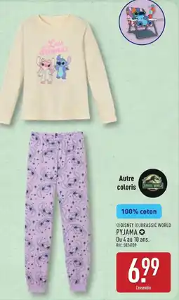 ALDI DISNEY JURASSIC WORLD PYJAMA offre