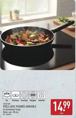 ALDI CROFTON POÊLE AVEC POIGNÉE AMOVIBLE offre