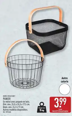 ALDI HOME CREATION PANIER offre