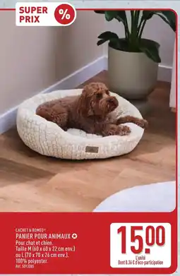 ALDI Cahet & Romeo Panier pour animaux offre