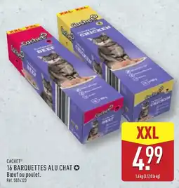 ALDI CACHET BARQUETTES ALU CHAT offre