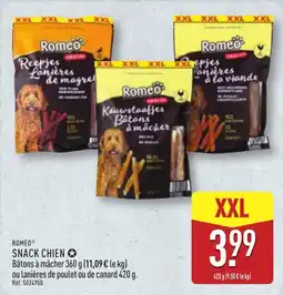 ALDI Romeo Snack chien offre